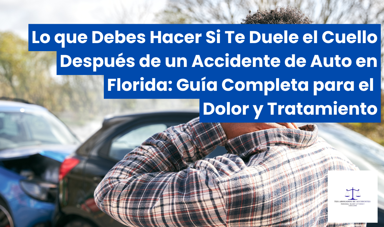 me duele el cuello después de un accidente de auto