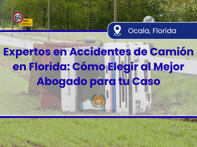 Expertos en Accidentes de Camión en Florida: Cómo Elegir al Mejor Abogado para tu Caso